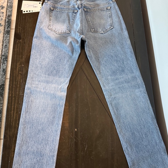 KHAITE Light Blue Straight Leg Jeans - Picture 6 of 7